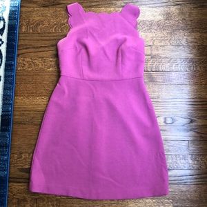 Pink scalloped Loft dress